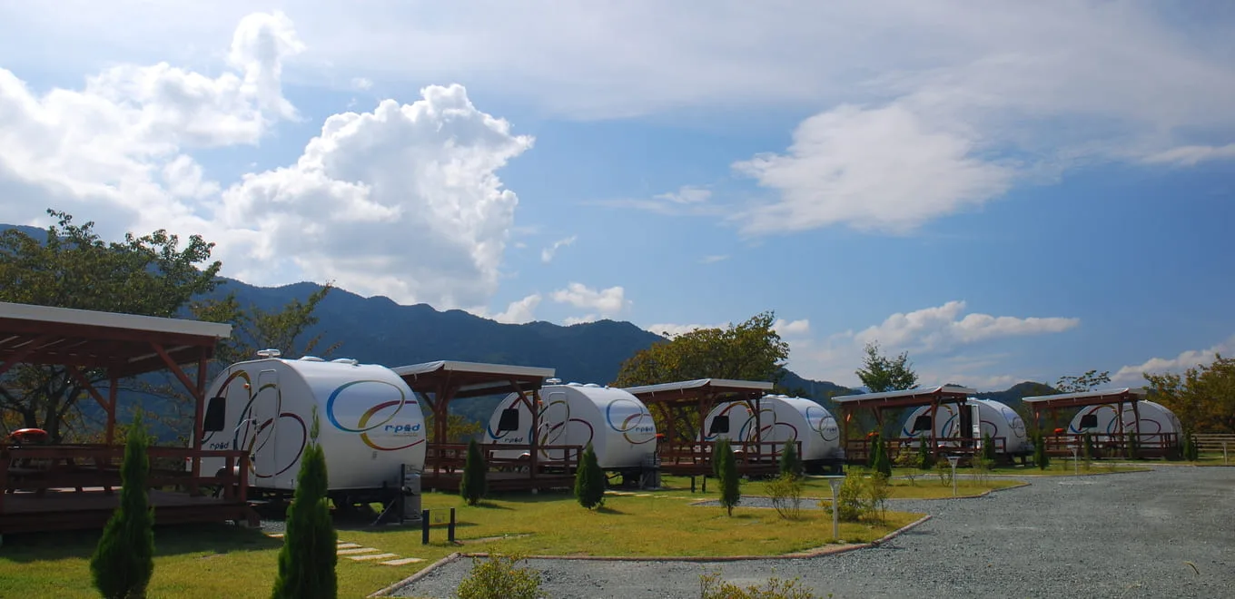 Lake Sagami MORI MORI campground landscape